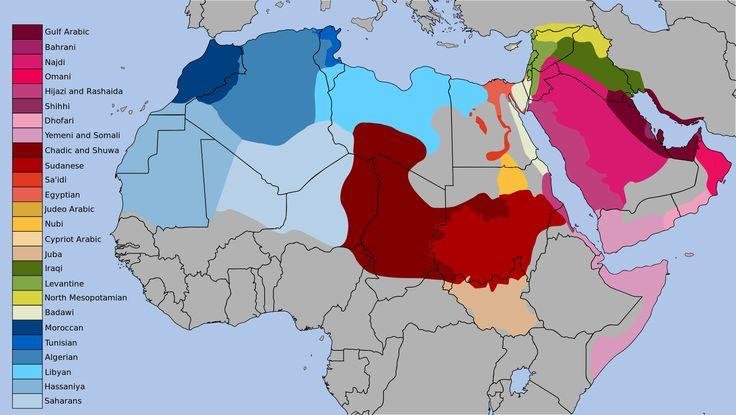 Countries with different arabic dialects and the absence of fusha arabic